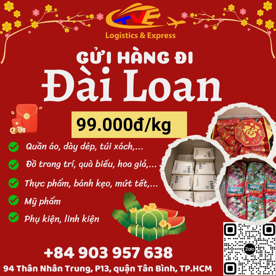 Gửi hàng đi Đài Loan - Tiến Việt Express